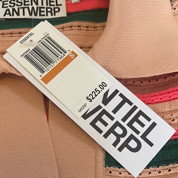 Essentiel Antwerp Multicolor Striped Sleeveless Blouse - Picture 2 of 8